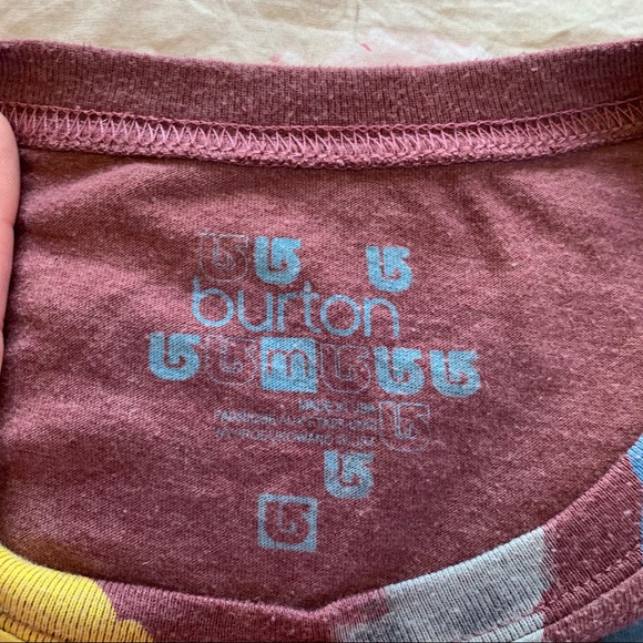 Burton T-shirt Winter Sun motif tee Live What You Love Size Medium - Picture 4 of 6